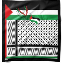 Hawwa Filistin Desenli Bandana Fular 2 V315