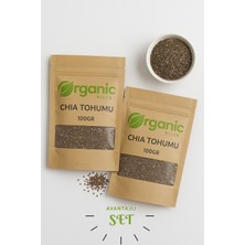 Organic Kiler Chia Tohumu 100GR 2'li Ekonomik Paket - Organik Taze Elenmiş Yeni Mahsül