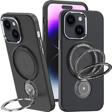 Toyigoo Ally iPhone 15 Için Magsafe Uyumlu Standlı Manyetik Silikon KILIF-(5775)