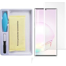 Ally Sm Galaxy Note 20 Full Uv Liquid+Uv Işık 3D Kırılmaz Cam Ekran Koruyucu-(57 - EMTHBA5494-4