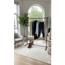 Minimal Home Konfeksiyon Askısı Ayaklı Askılık Elbise Askısı Siyah