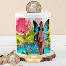 Asilmeydan Gölden Çıkan Kelebek Kız Para Birikim Kumbarası-1196-666