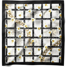 Hawwa Papatya Zinciri Desenli Bandana Fular V324