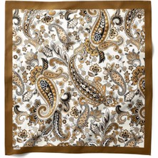Hawwa Anadolu Paisley Desenli Saten Fular