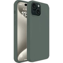 Khayra iPhone 15 Plus Kılıf First Silikon - Koyu YEŞIL-(5796) - ESZAOC6026-9255