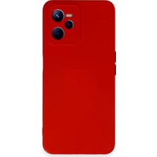 Etc Realme C35 Kılıf Nano Içi Kadife Silikon - KIRMIZI-(5796) - TGZ4081-9844
