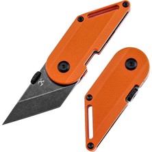 Kansept Dash | Turuncu G10 Sap | Siyah Taşlanmış 154CM Çelik Mini Çakı | T3045A3