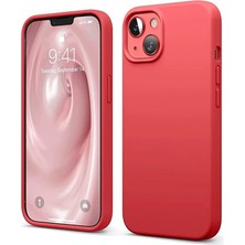 Genel Tedarik iPhone 14 Kılıf First Silikon - KIRMIZI-(5796) - EMTHBA3502-1296