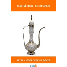 Letsii 55 cm Pirinç Sedefli Estetik Ibrik