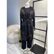 Tığ Triko Derili Hırka