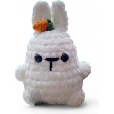 Patron Amigurumi El Örgüsü Havuç Detaylı Tavşan Elde Yıkanabilir Tüm Yaş Grupları Için Uygundur