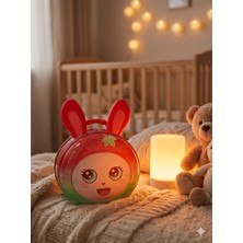 Deco Elit 1 Adet Sevimli  Tavşan Figürlü Kilitli Metal Kumbara - Çocuklar Için  Para Biriktirme Kumbarası Pembe