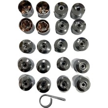 Gkl 294253 Seat/audi Bijon Kapak Seti Full Krom 16 Normal 4 Şifreli 6J0601173B