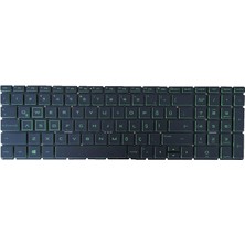 Afila Hp Pavilion Gaming 15-EC0012NT (8EY98EA) Notebook Klavyesi, Yeşil Tuş Takımı (Siyah Tr) Işıklı