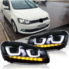 Volksvagen Golf6 Mk6 2009-2012 Çift U Ledli Ön Far