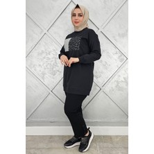 Pys Giyim Kadın Baskı Detaylı Tesettür Tunik