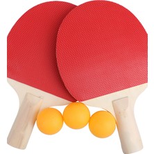Gampus 3 Toplu Masa Tenisi Raket Takımı 2 Raket 3 Top Set Masa Tenisi Raket Seti