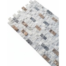 ANTALYA TAŞ MARKET Yeni Ürün!! 3 Renk Mix Fileli Patlatma Taş Simli Beyaz Kütahya Gri Noche Duvar Kaplama