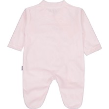Mini Damla Minidamla Zürafa Nakış Çıtçıtlı 1-6 Ay Tulum - Pembe 6-9 Ay