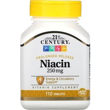 21st Century Niacin, Prolonged Release, 250 Mg, 110 Tablets
