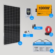 Mini Bağ Evi ve Karavan Solar Güneş Enerji Sistemi 2500W Depolama