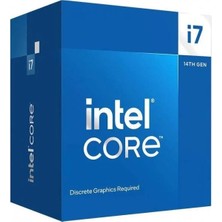 Intel I7-14700 20 Core, 2.10GHZ, 33MB,65W, LGA1700, 14.nesil, Box, (Dahili Grafik Var, Fan Var)