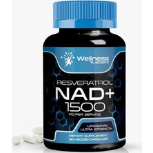 Wellness Nad + Resveratrol 1500 Mg 90 Kapsül ┃liposomal Ultra Strenght