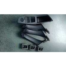 Gkl 340715 Bmw 5 Serisi F10-F18 Kapı Kol Tutamak Seti 7 Parça Düz Ayna Siyah