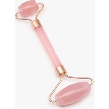 Taşmir Pembe Kuvars Doğal Taş Masaj Taşı Rose Renkli - Face Roller