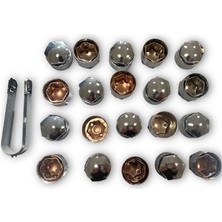 Gkl 294255 Audi Bijon Kapağı Full Krom 4M0601173C 16 Adet Normal 4 Adet Şifreli