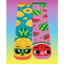 Bemp Meyve Desenli Renkli Dikişsiz Çorap