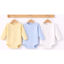 Can Baby Organik Pamuk Bebek Body 3’lü Uzun Kollu Set – Unisex