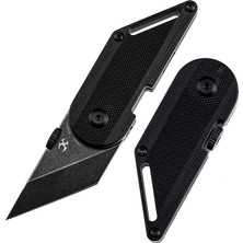 Kansept Dash | Siyah G10 Sap | Siyah Taşlanmış 154CM Çelik Mini Çakı | T3045A1