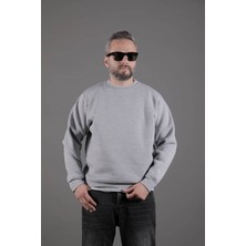 Ohepmoda Yaka ve Etek Parçalı Nakışlı Erkek Sweatshirt