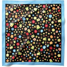 Hawwa Neşeli Çiçekler Desenli Bandana Fular V332