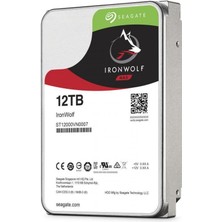 12 Tb Seagate 3.5 Ironwolf Sata3 7200RPM 256MB ST12000VN0008 (3 Yıl Resmı Dıst Garantılı)