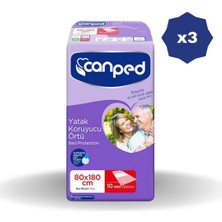 Canped Yatak Örtüsü 80X180 10 Lu - (3 Adet)