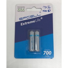 Lebron Şarj Edilebilir Efcell Ni-Mh Şarjlı Pil AAA Ince Kalem 700MAH 2li Paket