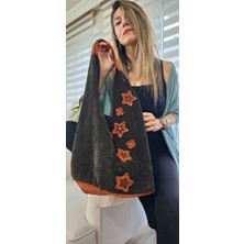 Otantik Yıldız Süslemeli Heybe Çanta