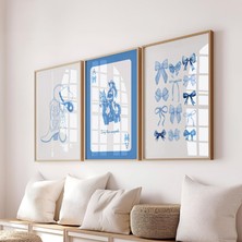 Pam Studio Cowgirl Western Tarz Poster Seti – 3’lü Modern Duvar Dekoru