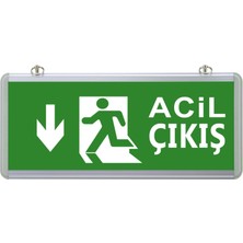 Maxled MX-7010 Aşağı Acil Çift Yönlü Acil Çıkış Armatürü