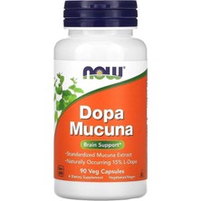 Now Foods Dopa Mucuna 90 Kapsül ┃ Brain Support Standardized  Extract Naturally Occurring 15%