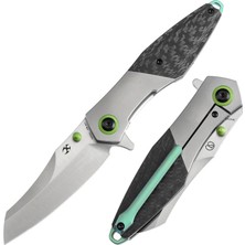 Kansept Mistaken | Başparmak Desteği | Titanyum ve Fitilli Karbon Fiber Sap | Cpm 20CV Çelik Çakı | K1053A2