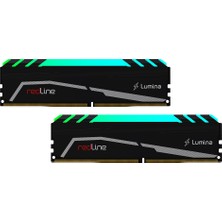 Mushkın Redline Lumina, MLA4C360JNNM8GX2, 2X8GB Kit, 3600MHZ, Ddr4, CL18, Rgb, Desktop Gaming Ram (Soğutuculu)