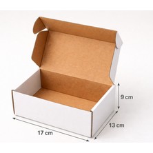 17X13X9 cm Kutu-Mini Receiver E-Ticaret Kargo Kutusu-01 Desi Kutu-Beyaz Kutu -25 Adet