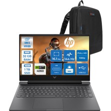 Hp Victus 16-R1700NT Intel Core I5 14450HX 32GB Ddr5 1tb SSD RTX4060 8gb Freedos 16.1" IPS Fhd (1920 x 1080) 144HZ Taşınabilir Bilgisayar BK5R0EAF13 + Zetta Çanta