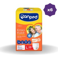 Canped Emici Külot L Boy 24 Lü - (6 Adet)