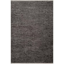 Karmen Halı Look Black LB005Z Siyah Gri Halı Modern Desen Akrilik Yumuşak Tozuaz Salon Oturma Odası Halısı