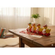 Basel Maison Ipli Çekmeli Ahşap Çek Çek Ördek Oyuncak