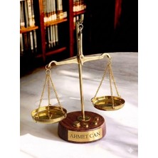 Deco Elit Kişiye Özel Retro Ahşap El Terazisi Kuyumcu Antika Koleksiyonluk Nostaljik 10 gr Pirinç Ağırlık